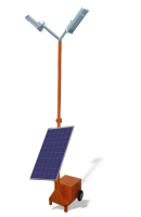 Мобильный солнечный светильник двусторонний ML86 (LED 20Вт(2*10) /26А*ч /PV100Вт)