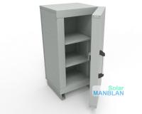 Термошкаф Bayliss® АКБ‑ТермоПост 40x40x90 (40) (ThermoBOX 40x40x90 (40) утепленный вспененным каучуком 40мм типа сэндвич (снаружи и внутри металл оцинкованный 1,5/0,8мм) внутренние размеры ШхГхВ(мм)-400x400x900, внешний -490x490x990мм