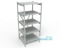 Стеллаж для 10 аккумуляторов по 250Ач 5 полок 600*600 Bayliss™