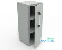 Bayliss® АКБ-Шкаф 44*3 (BaseBox 44x3 Шкаф аккумуляторный напольный для аккумуляторов оцинкованная сталь 400х400х900mm, высота полки 300мм, габарит полки-400x400мм