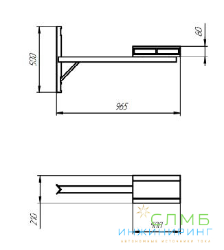 Световая панель "Шериф-балка" мини