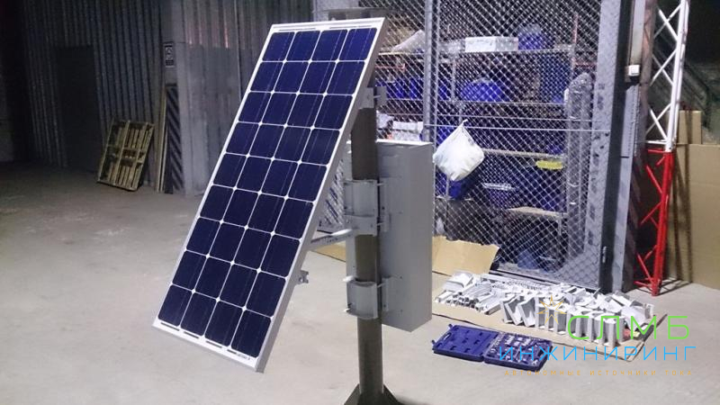 Фото наших шкафов и солнечного крепежа, использованного для питания телеком объектов